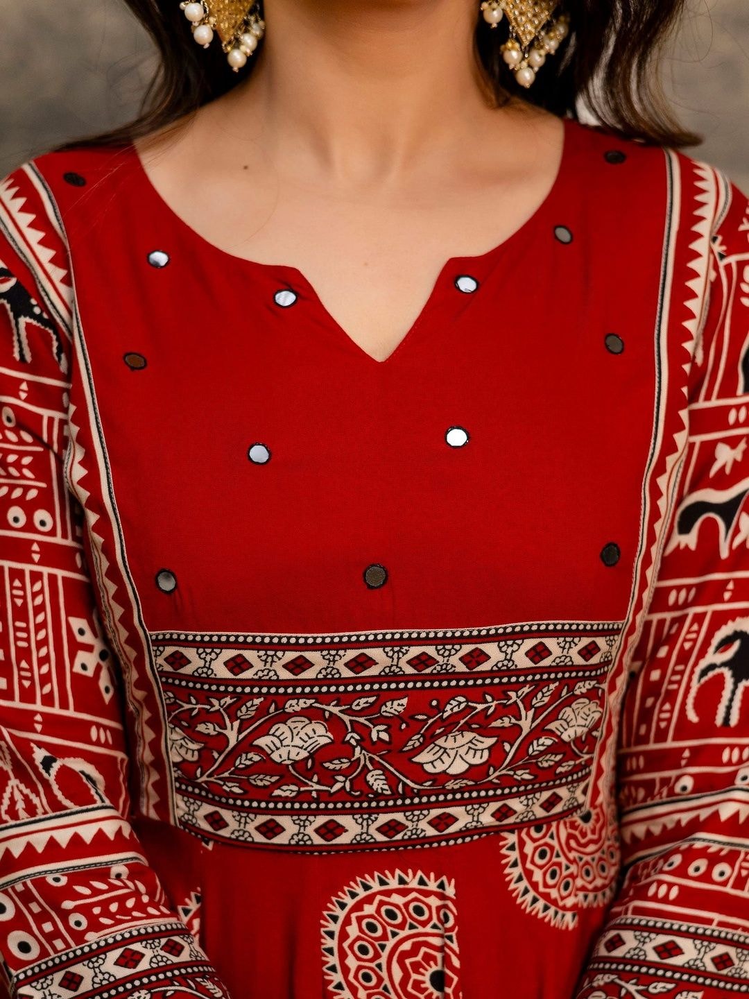 Berrylicious Women Ethnic Motifs Printed Empire Kurta with Trousers & With Dupatta
